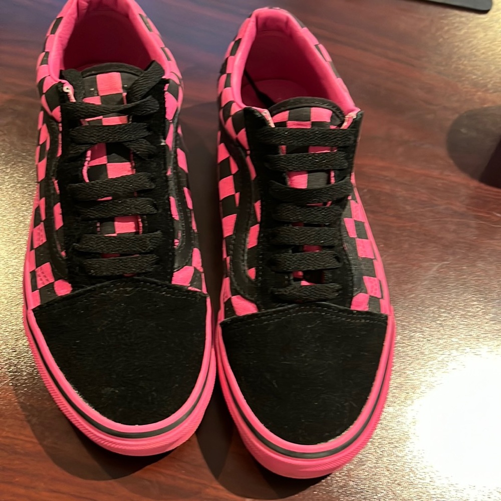 Vans Pink & Black Checkerboard
